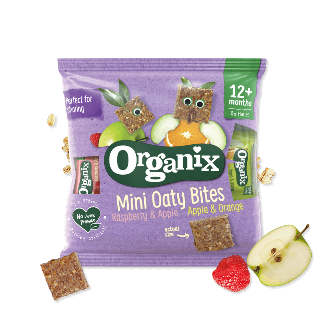 Mini Oaty Bites Baby Oat Bars Sharing Bag Organix